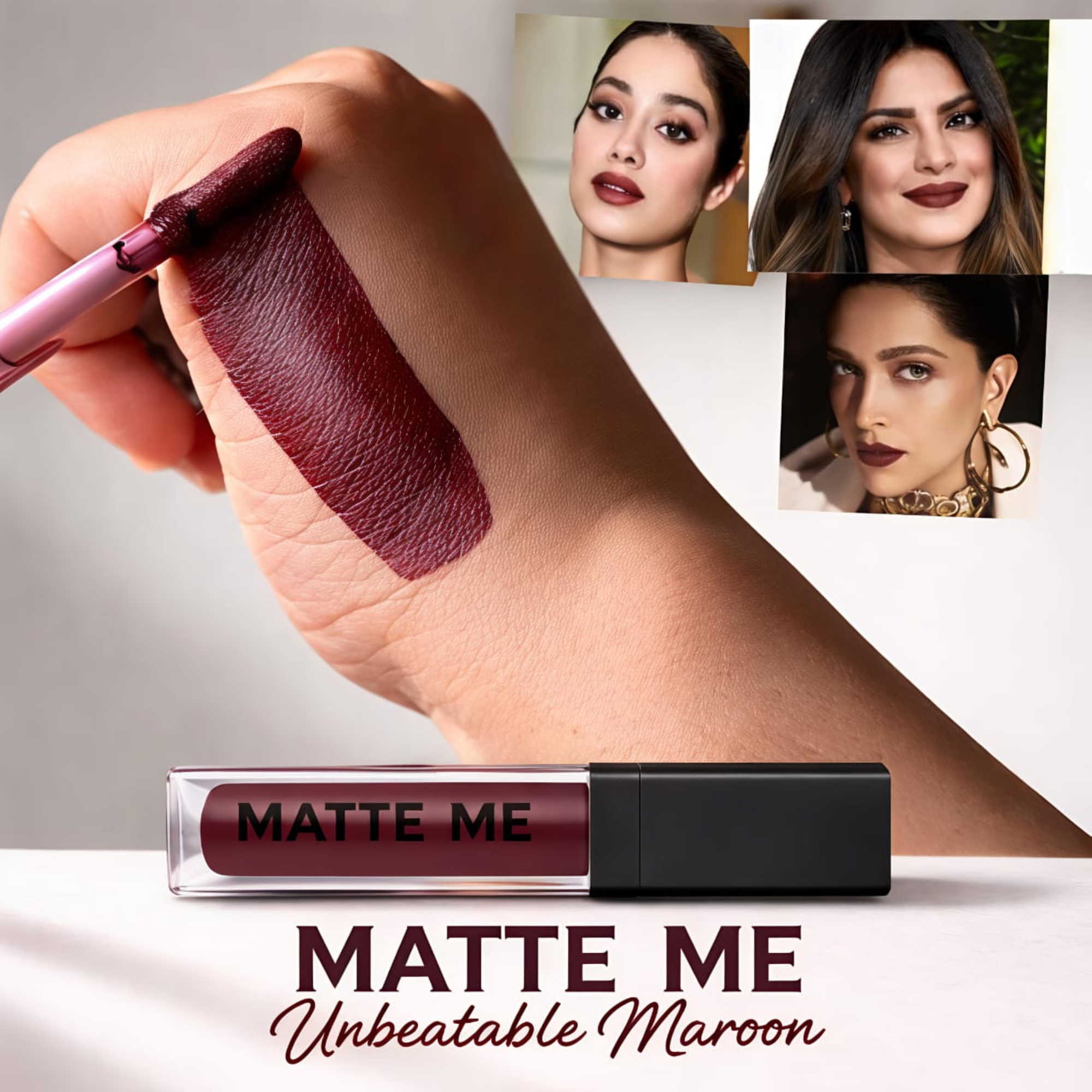 Maroon Matte Lipstick - Transfer Proof Long Lasting | TYXXA STORE