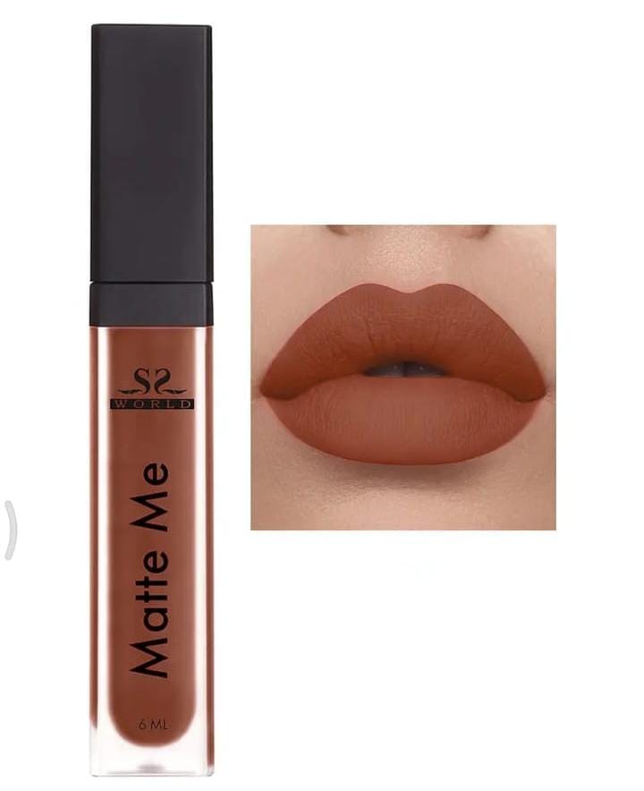 Nut Brown Matte Lipstick - Long Lasting Lip Cream | TYXXA STORE