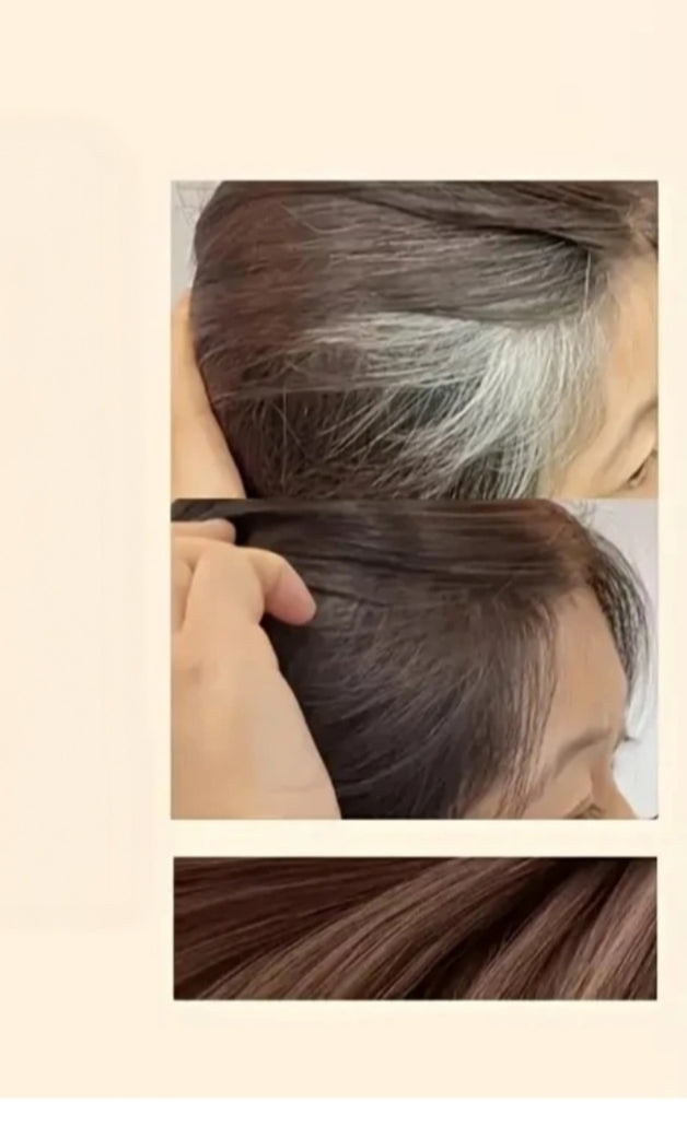 Brown Hair Color Powder with Puff - Instant Grey Coverage | TYXXA STORE