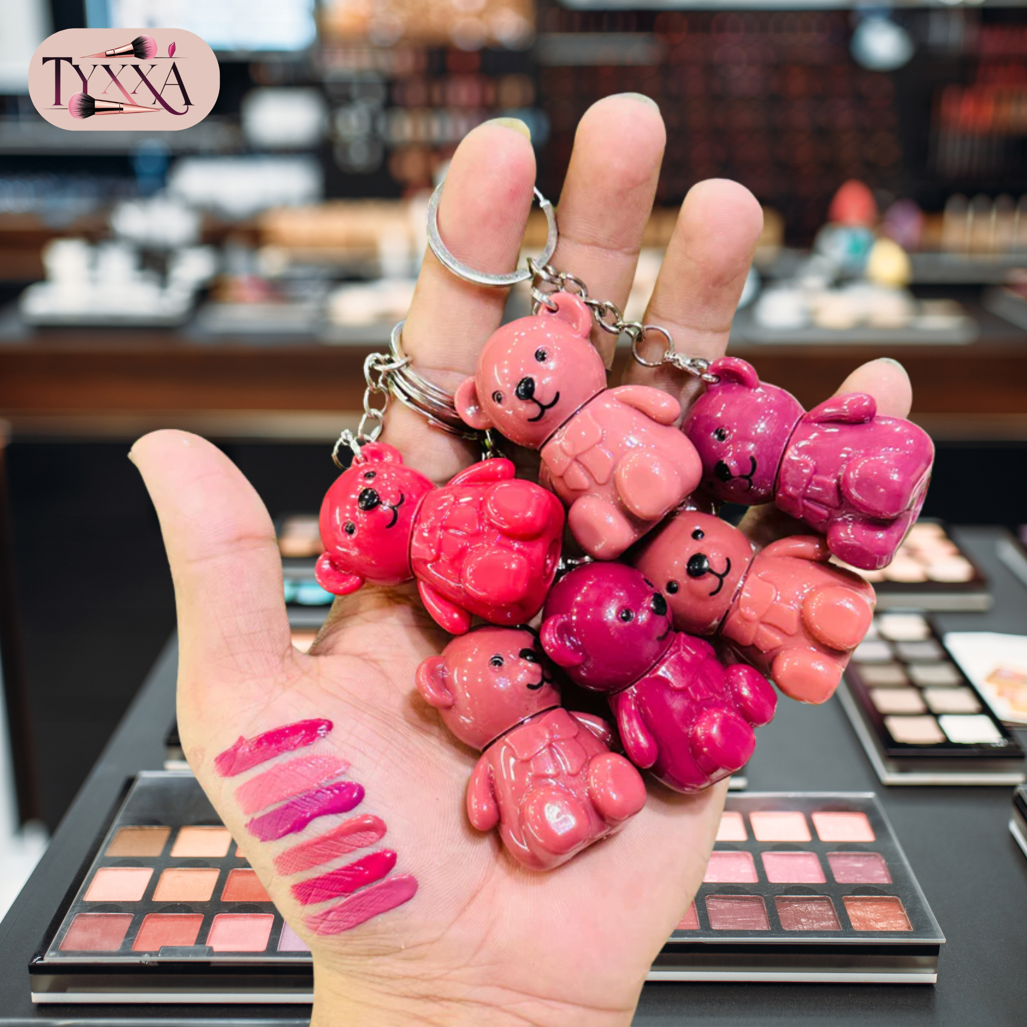 Teddy keychain Lipstick
